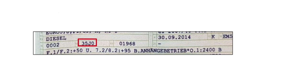 Fahrzeugschein Fahrzeugschein